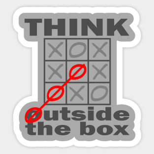 Think Outside the Box Sticker